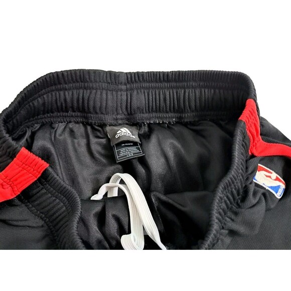 Toronto Raptors Men's Large Adidas Basketball Gym Shorts Black Red White NBA - Picture 5 of 10